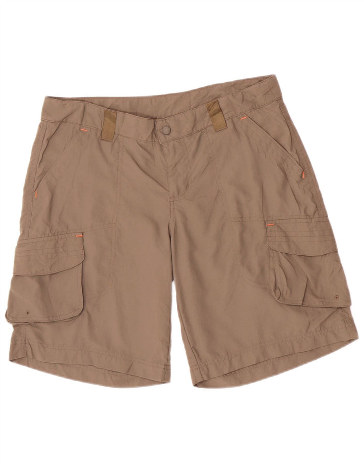 Columbia Damen Cargoshorts UK 16 Large W34 Beige Nylon