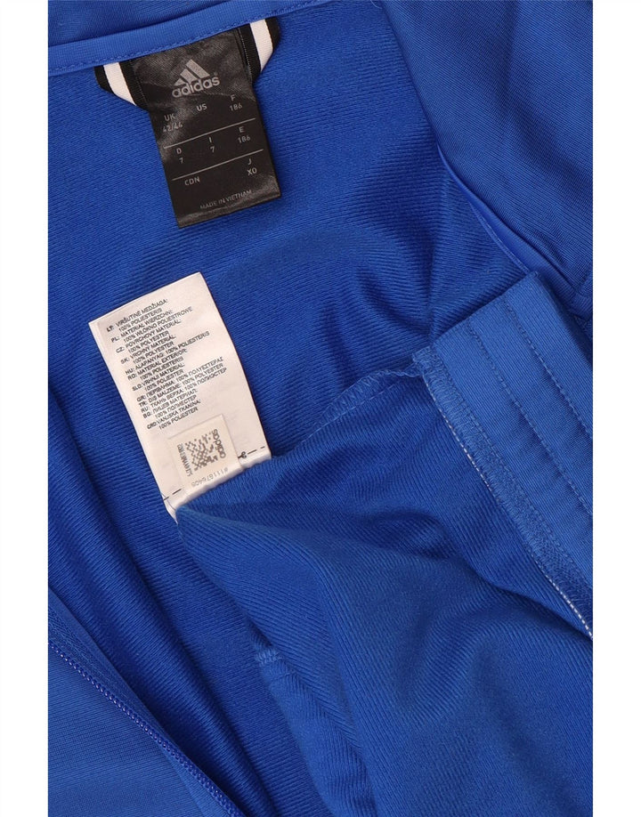 Adidas Herren Trainingsanzug Top Jacke UK 42/44 Large Blau Polyester