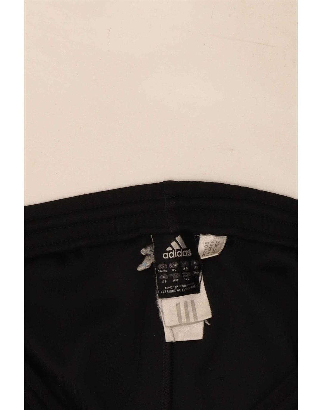 Adidas Trainingshose für Jungen, 15–16 Jahre, schwarzes Polyester