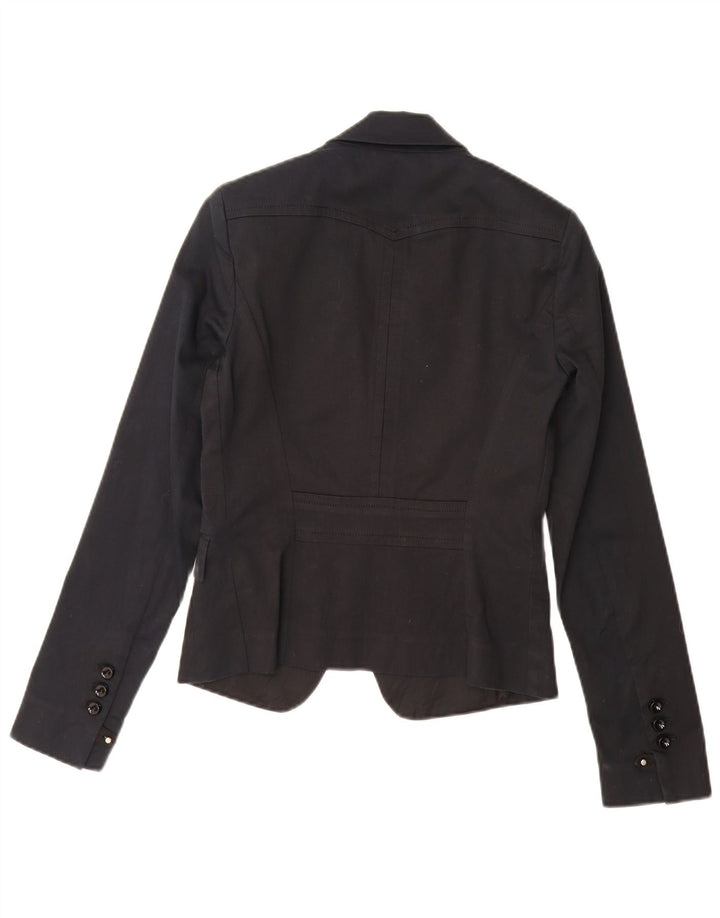 PINKO Damen-Blazer mit 1 Knopf, Gr. 10, Größe S, Schwarz, Baumwolle