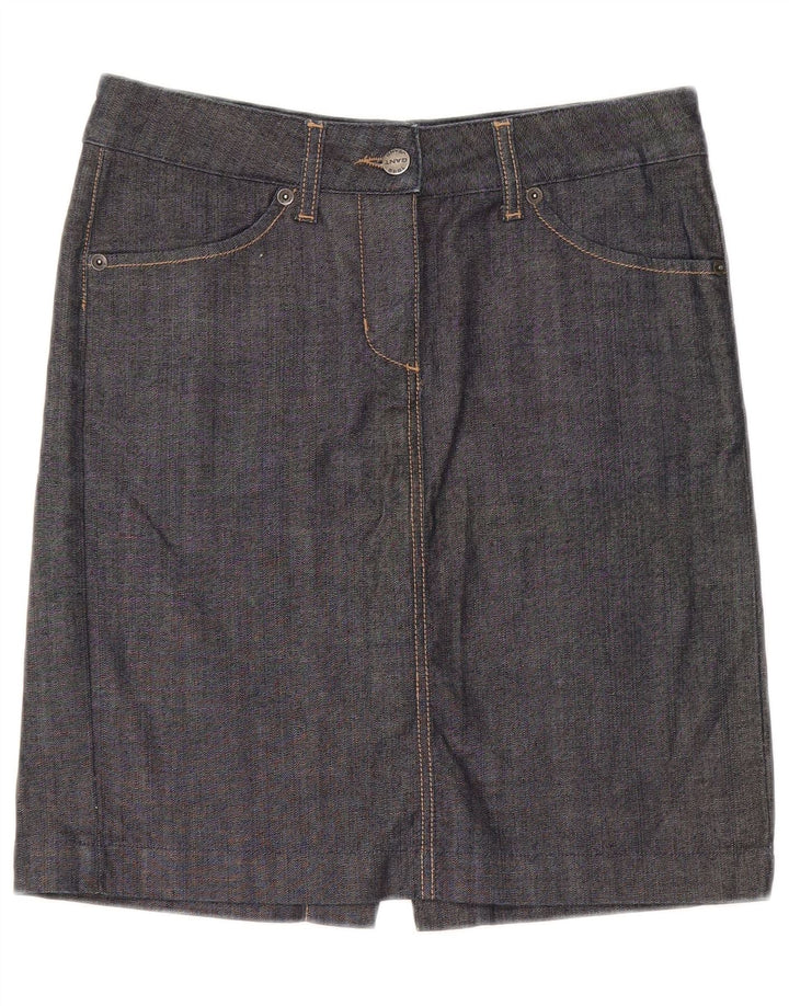 Gant Damen Jeansrock EU 36 Small W28 Schwarze Baumwolle
