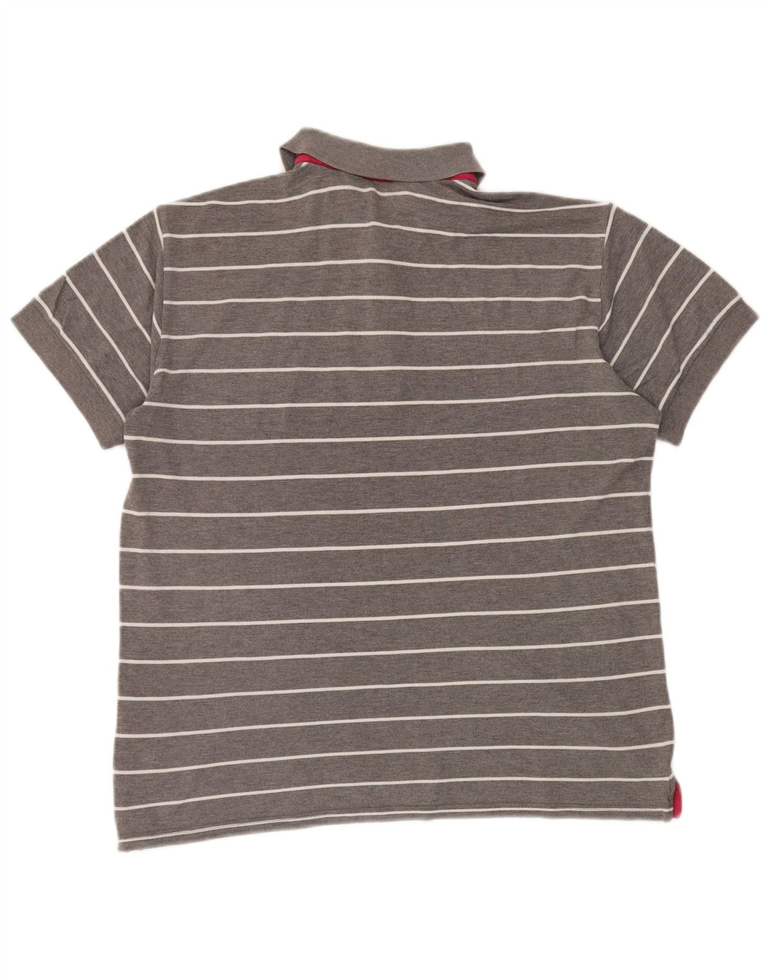 KAPPA Mens Polo Shirt XL Grey Striped Cotton