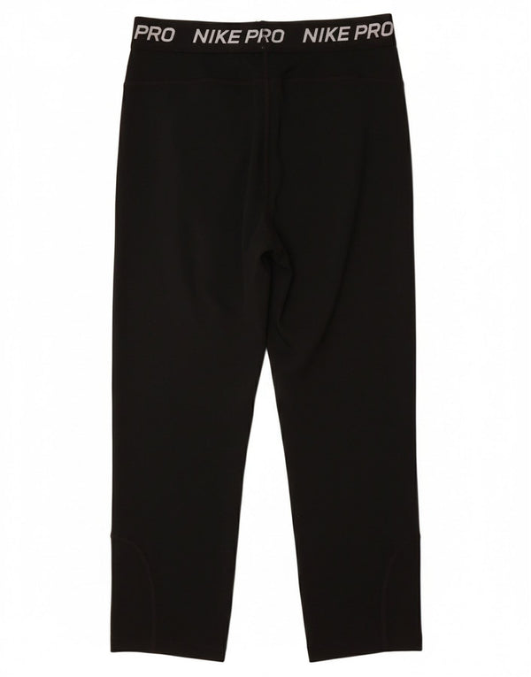 NIKE Mädchen-Trainingshose mit Grafik, 7–8 Jahre, schwarzes Polyester