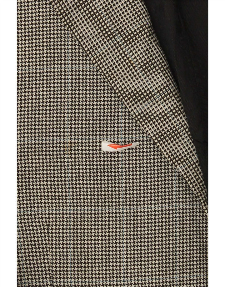 Marks & Spencer Herren-Blazer mit 2 Knöpfen, Gr. 42, Schwarz, Hahnentrittmuster