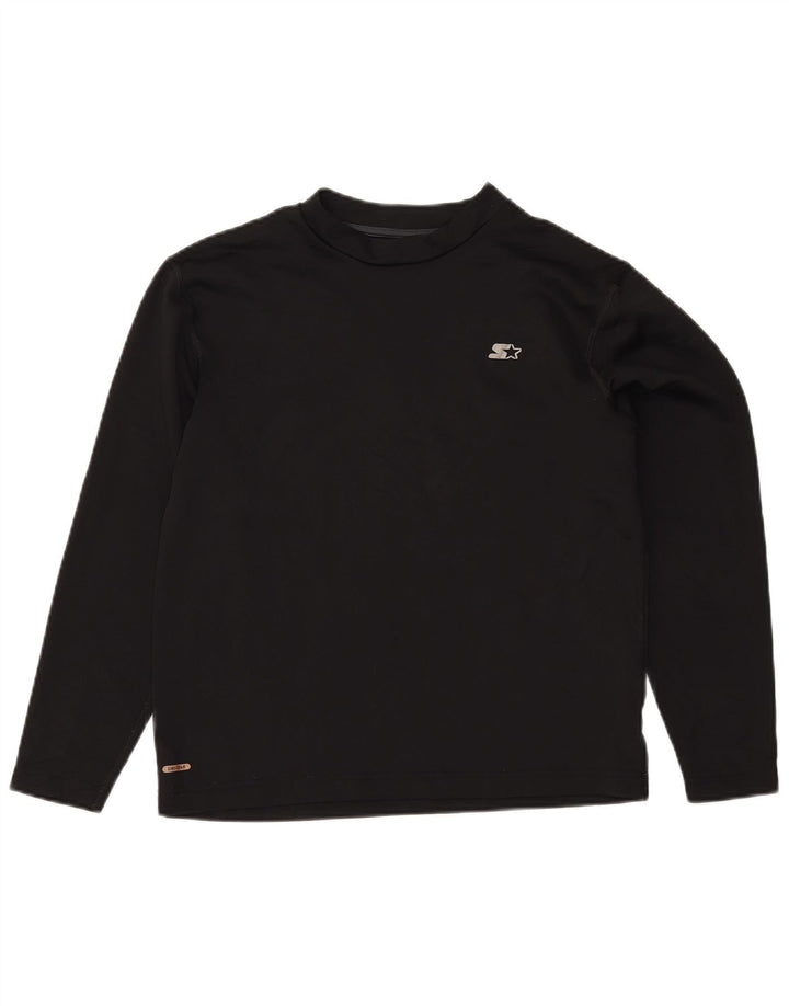 Starter Herren-Top, langärmelig, UK 42/44, Größe L, Schwarz, Polyester