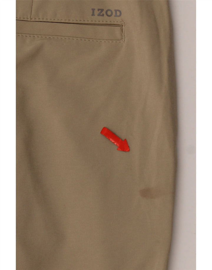 Gerade Chino-Hose für Damen von Izod, W32, L30, Beige, Polyester