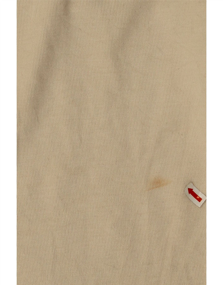 Zara Damen Langarm-Body UK 12 Mittelbeige