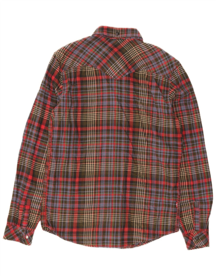 Levi's Herren-Flanellhemd mit Standard-Passform, klein, mehrfarbig, kariert, Baumwolle