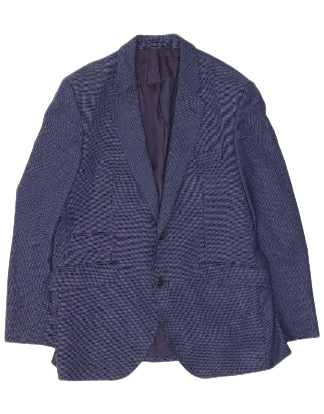 Hackett Herren-Blazer mit 2 Knöpfen, UK 42, XL, blaue Wolle