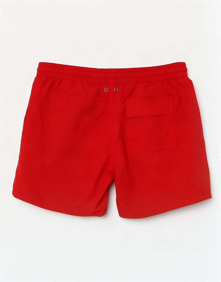 Polo Ralph Lauren Herren Badeshorts Mittelrotes Polyester