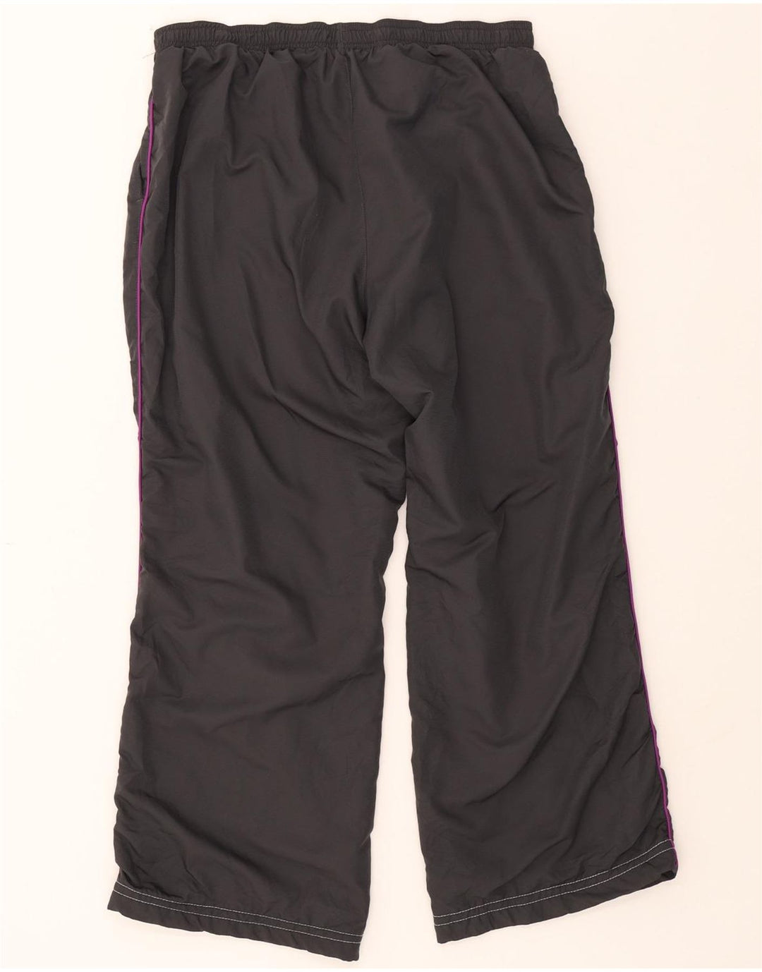 REEBOK Womens Tracksuit Trousers UK 14 Medium Grey Polyester Vintage Reebok and Second-Hand Reebok from Messina Hembry 
