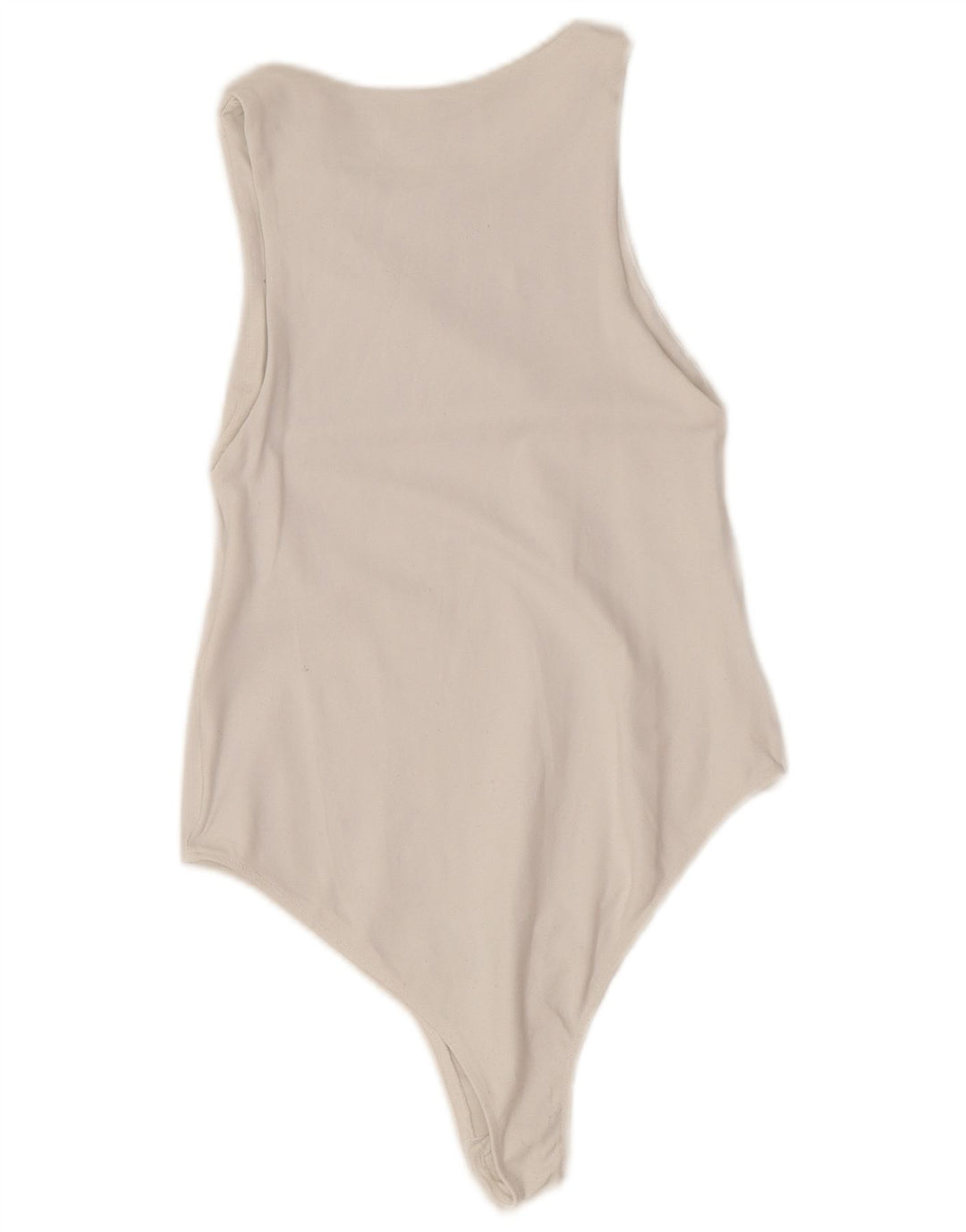 Zara Damen Ärmelloser Body UK 12 Mittelweiß