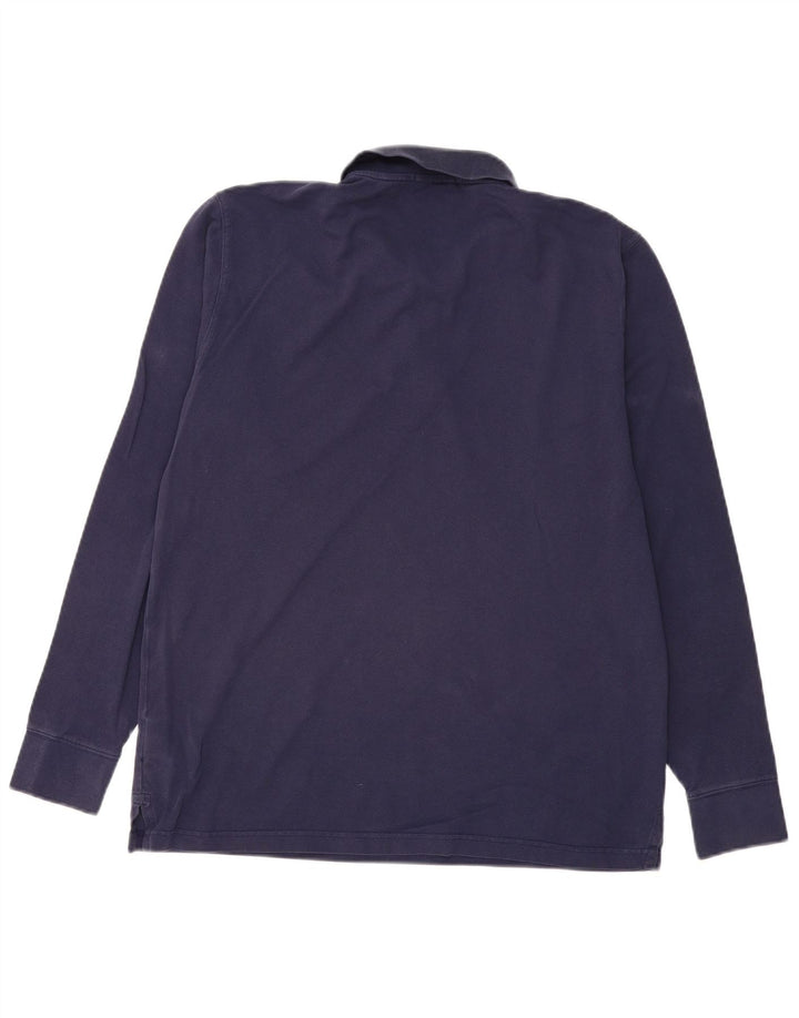 GANT Herren-Poloshirt, langärmelig, normal, XL, Marineblau, Baumwolle