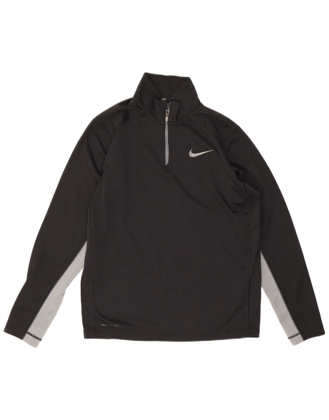 Nike Herren Therma-Fit Pullover-Trainingsanzug-Oberteil, mittelgroß, Schwarz, Farbblock