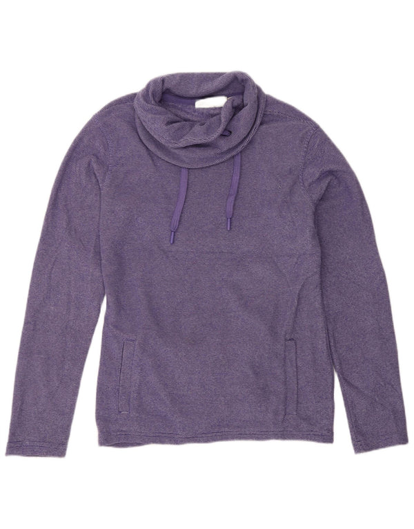 Mountain Warehouse Damen-Fleecepullover UK 10 Small Lila Nadelstreifen