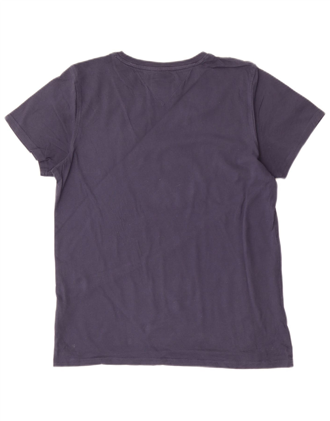 Tommy Hilfiger Herren-T-Shirt-Oberteil aus Baumwolle in mittlerem Marineblau