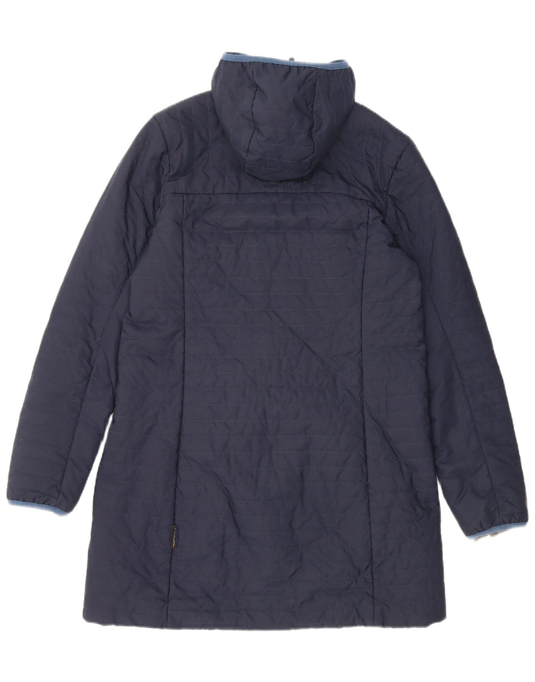 Jack Wolfskin Wattierter Damenmantel mit Kapuze, UK 12, Mittelmarineblau, Polyester