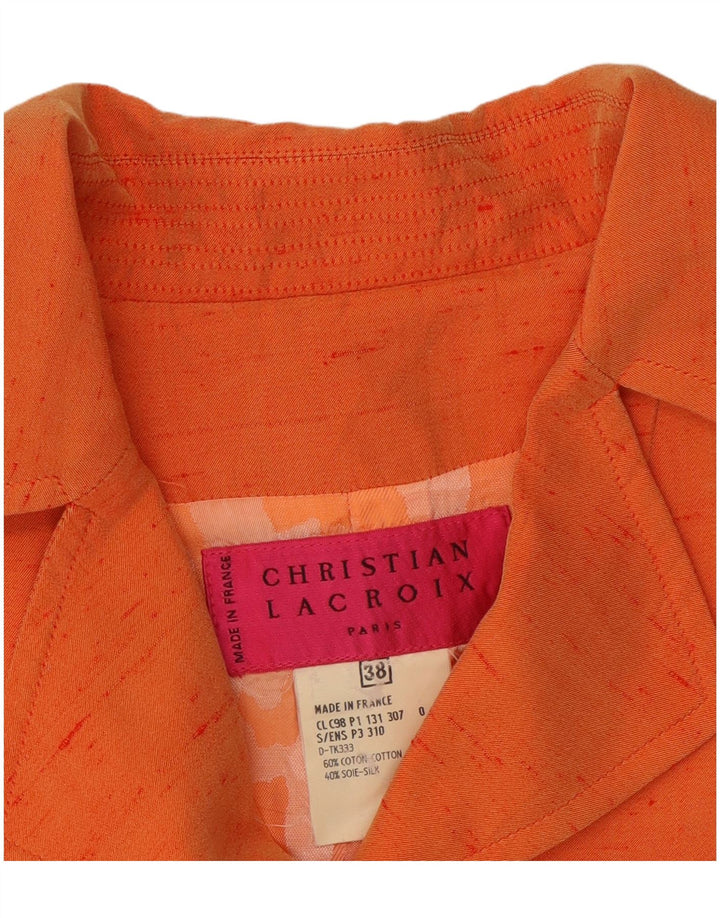 Bazar De Christian Lacroix Damen Blazerjacke EU 38 Mittelorange