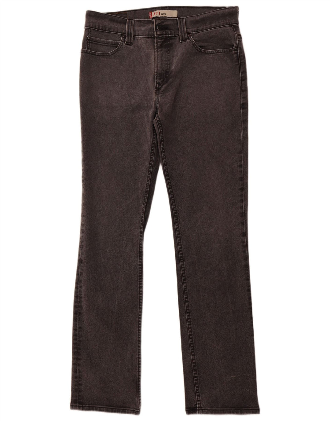 LEVI'S Damen 511 Slim Jeans W36 L34 Graue Baumwolle