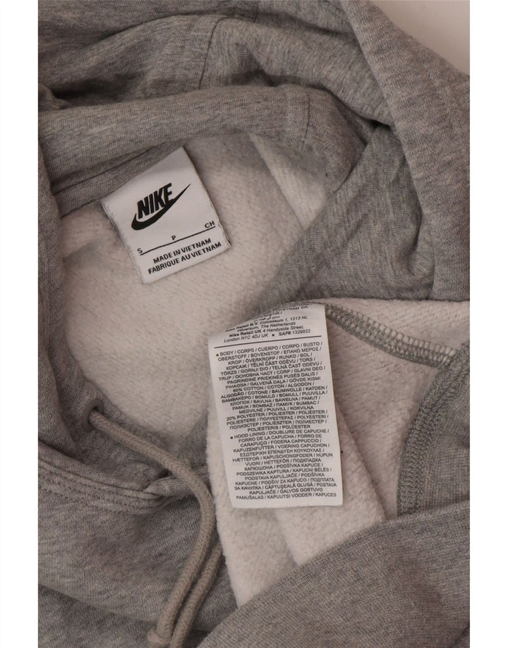 Nike Herren-Kapuzenpullover, klein, grau gefleckte Baumwolle