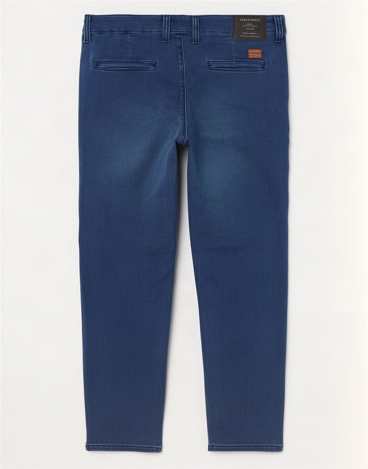 Jack & Jones Herren Straight Jeans W34 L32 Blaue Baumwolle