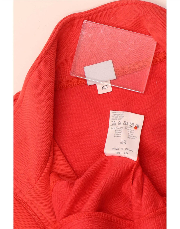 Arena Womens Regular Fit Tracksuit Top Jacket UK 6 XS Red Polyester