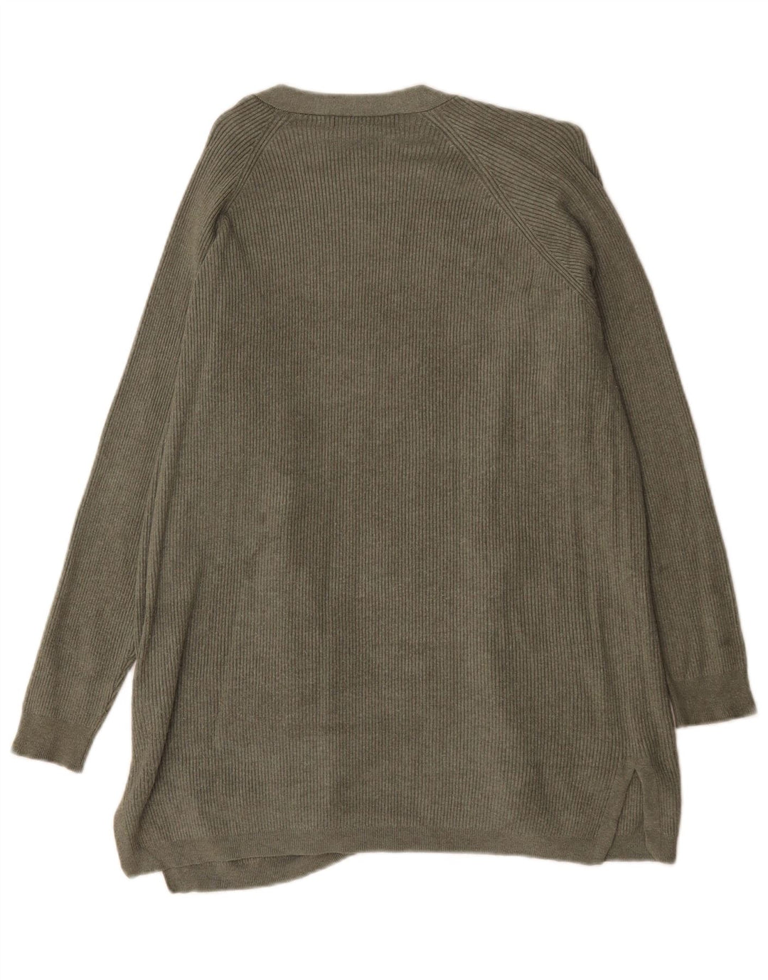 Marks & Spencer Offener Damen-Cardigan-Pullover UK 14 Mittelgrüne Viskose