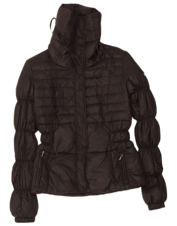 Guess Wattierte Damenjacke UK 14 Mittelschwarzes Nylon