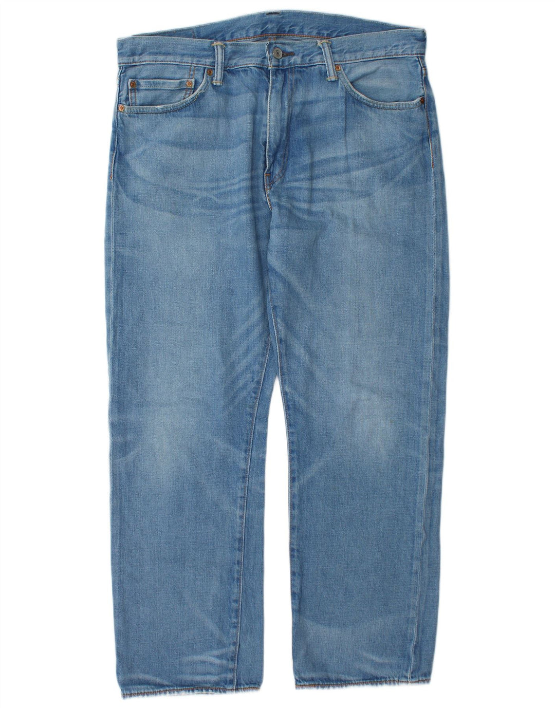 Levi's Herren 504 Straight Jeans W36 L30 Blaue Baumwolle