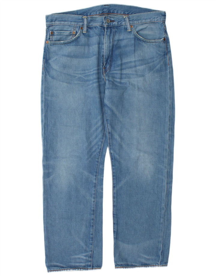 Levi's Herren 504 Straight Jeans W36 L30 Blaue Baumwolle