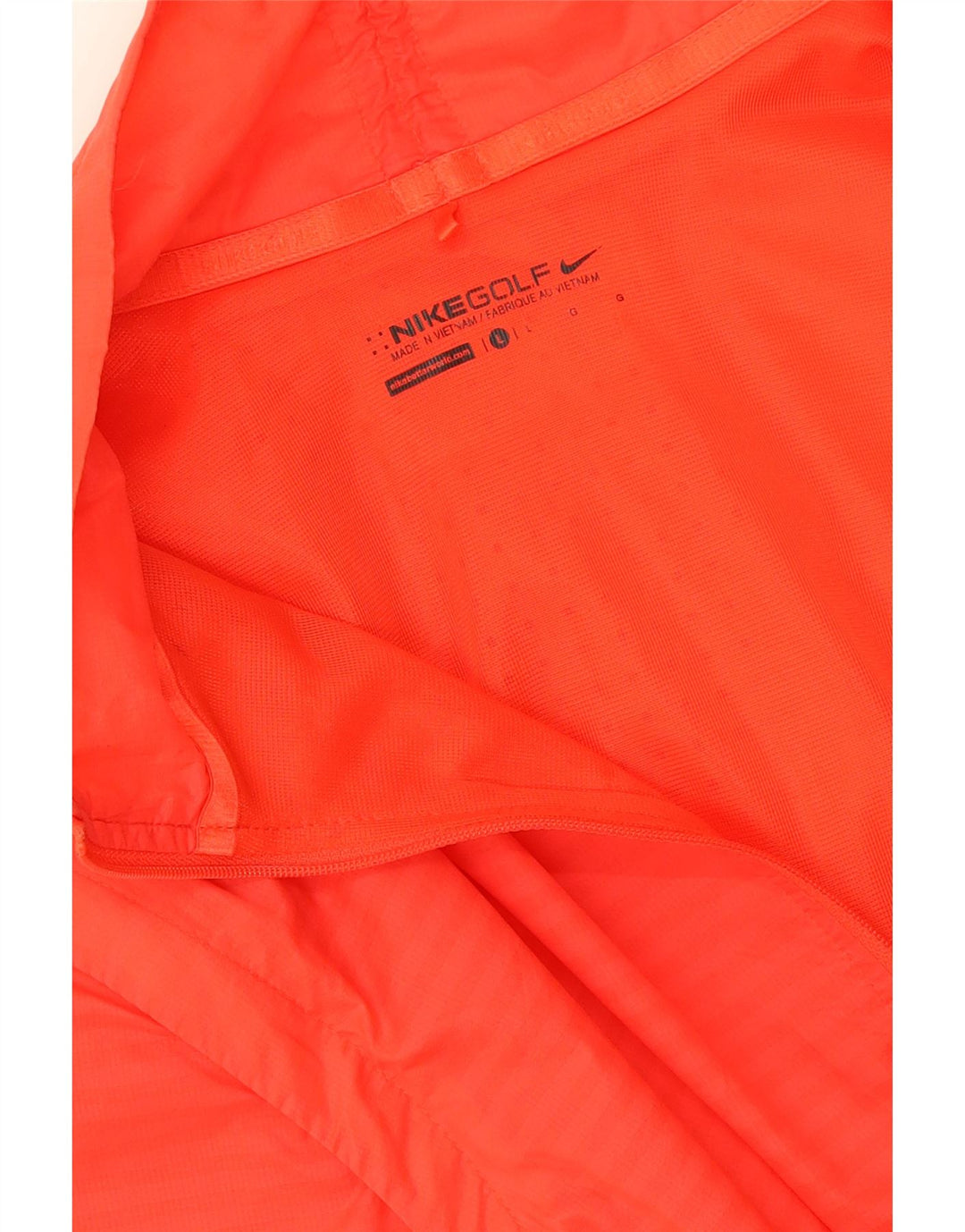 NIKE Womens Tracksuit Top Jacket UK 16 Large Orange Vintage Nike and Second-Hand Nike from Messina Hembry 