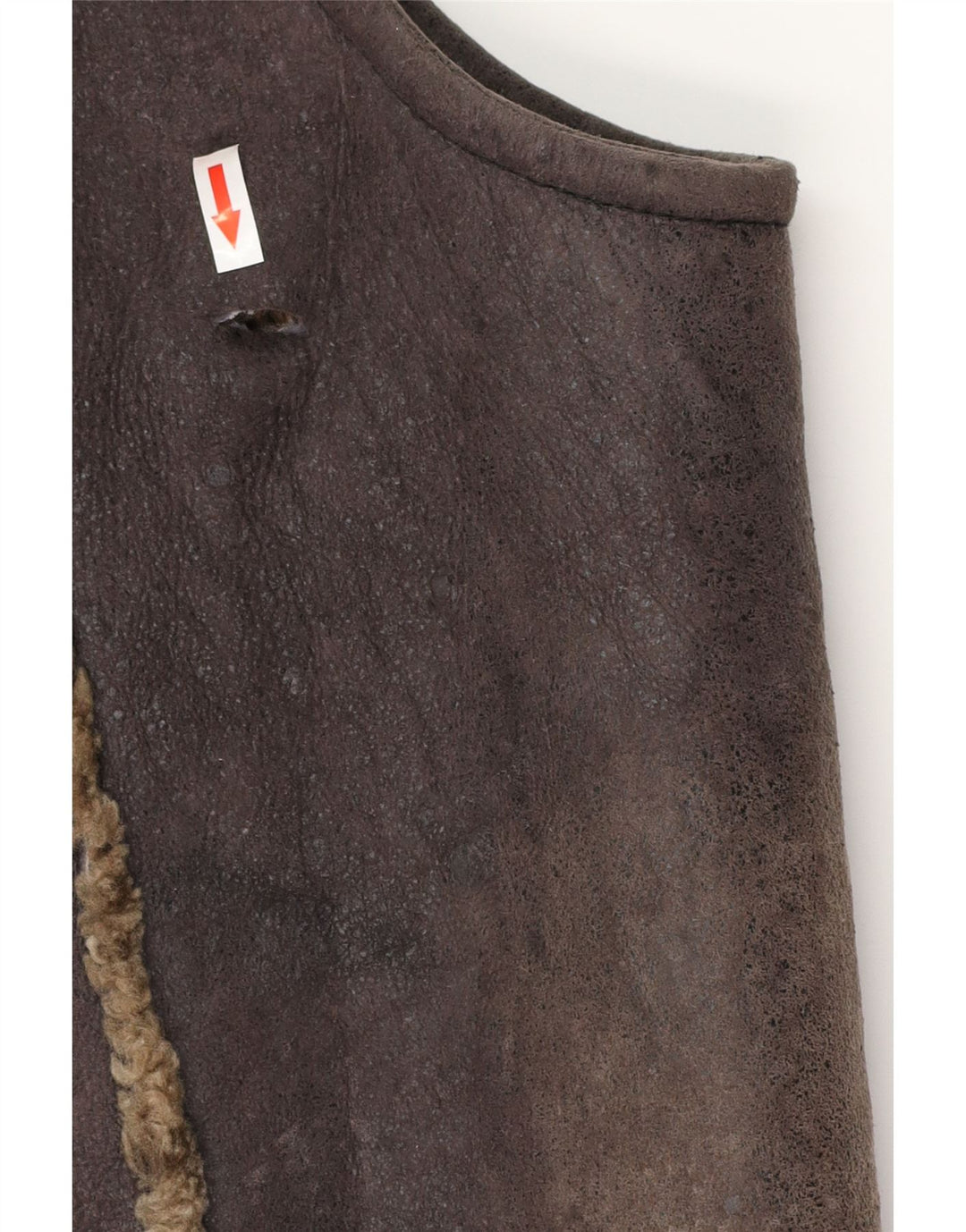 Closed Herren Shearling Gilet XL Braun