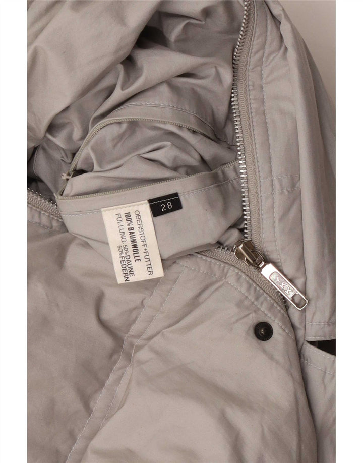 Vintage Herren Wattierte Jacke UK 44 2XL Graue Baumwolle