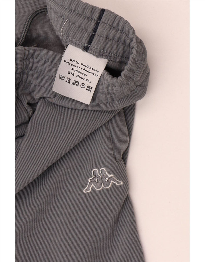 Kappa Herren-Trainingshose aus mittelgrauem Polyester