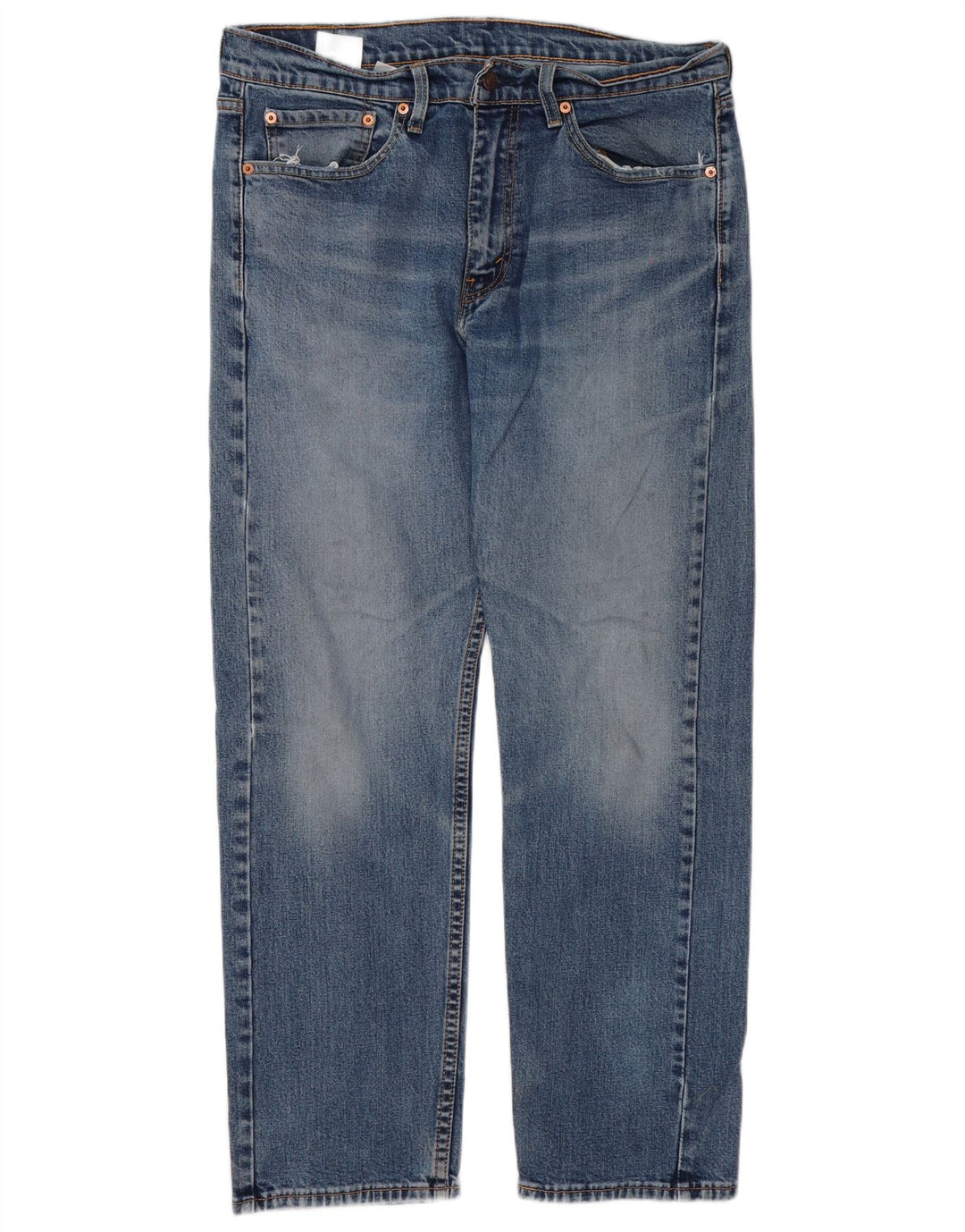 Levi's Herren 505 Regular Straight Jeans W34 L30 Blaue Baumwolle