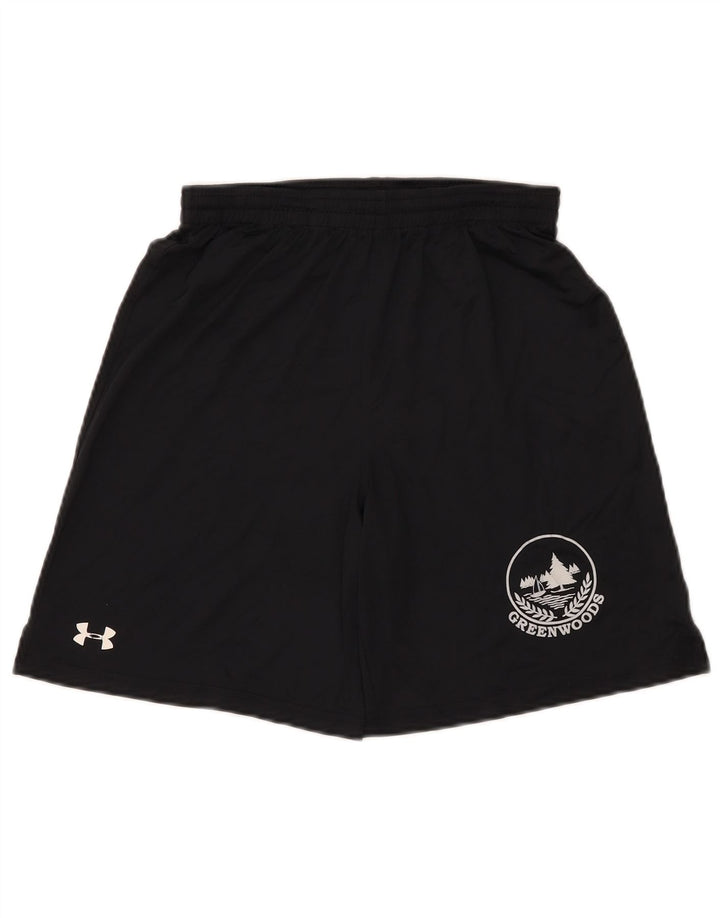 UNDER ARMOUR Sportshorts für Jungen, 11–12 Jahre, Größe L, Schwarz, Polyester