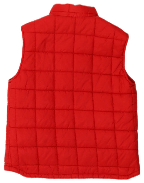 Benetton Wattierte Weste für Mädchen, 11–12 Jahre, XL, Rot, Polyamid