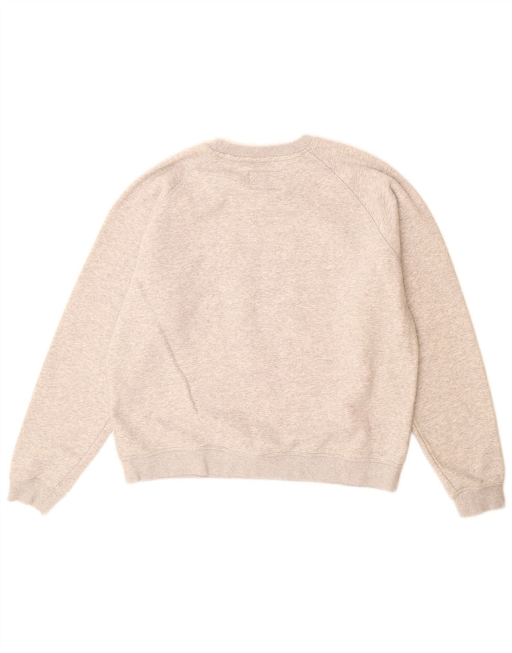 Jack Wills Damen-Sweatshirt mit Grafik, UK 12, Mittelgrau meliert