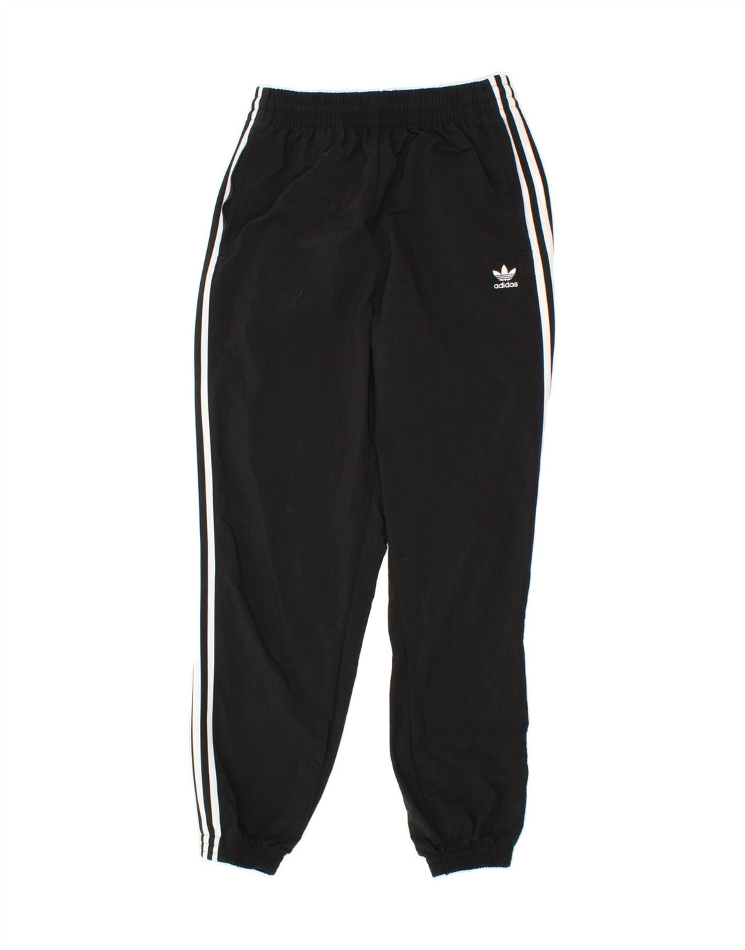 ADIDAS Womens Tracksuit Trousers Joggers UK 10 Small Black Polyester Vintage Adidas and Second-Hand Adidas from Messina Hembry 