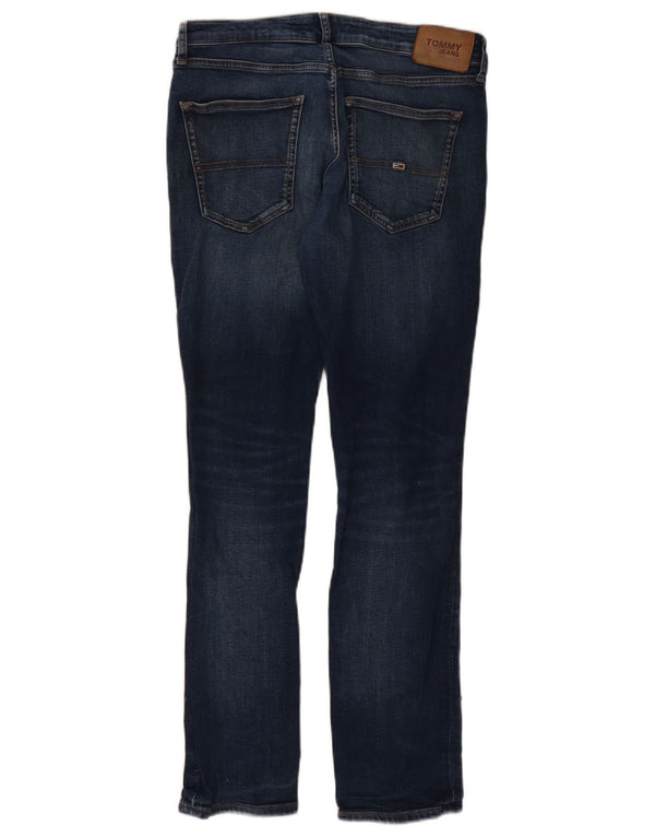 TOMMY HILFIGER Herren Slim Jeans W34 L32 Blaue Baumwolle