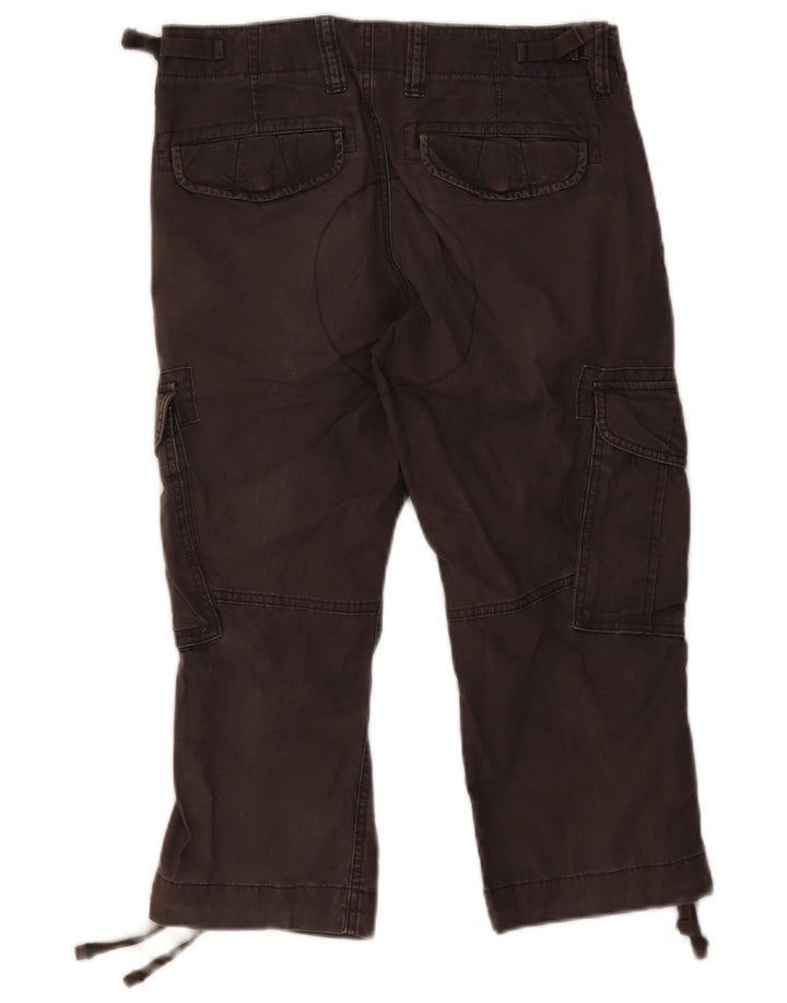 Gap Herren Capri-Cargohose W30 L22 Graue Baumwolle