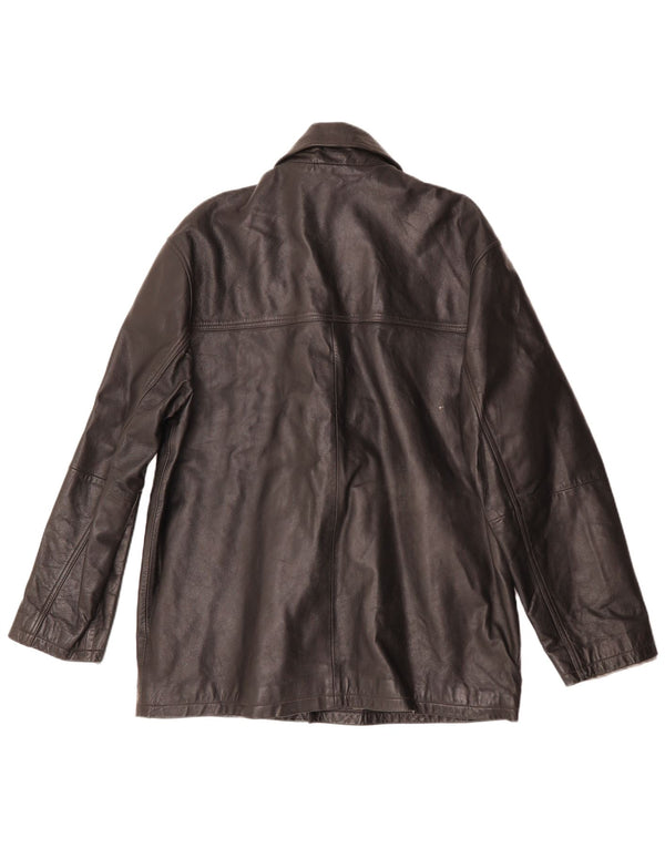 Ironsides Herren-Lederjacke, UK 40, großes schwarzes Leder