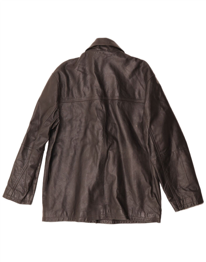 Ironsides Herren-Lederjacke, UK 40, großes schwarzes Leder