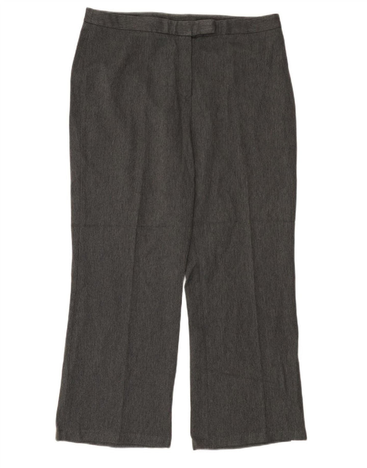 Gerade Damen-Anzughose von Marks & Spencer, W36, L28, graues Fischgrätenmuster