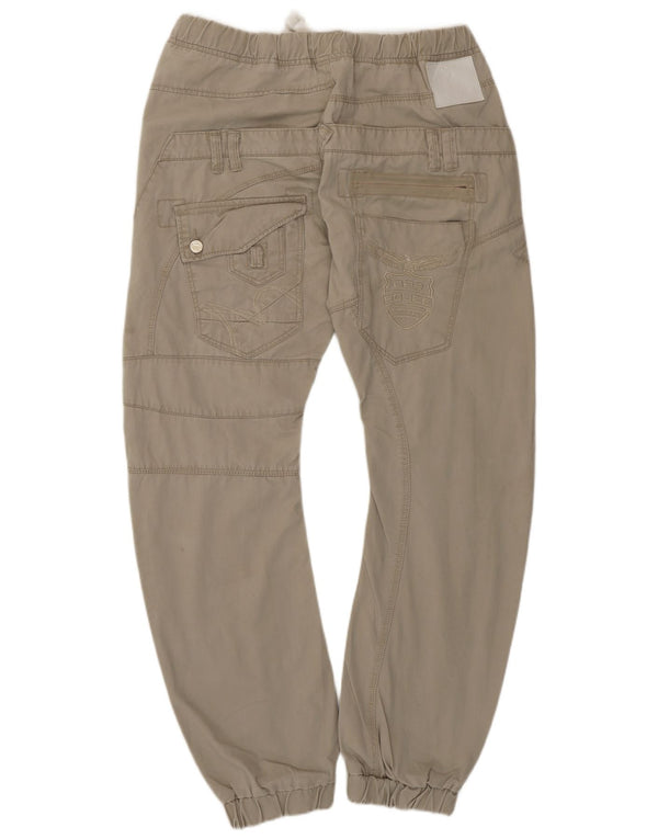 883 Police Herren-Cargohose mit Grafik, W34, L30, Beige, Baumwolle