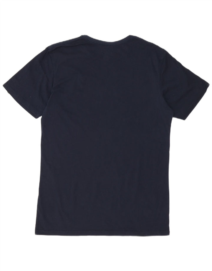 Quiksilver Herren-T-Shirt mit normaler Passform, Grafik, Größe L, Marineblau