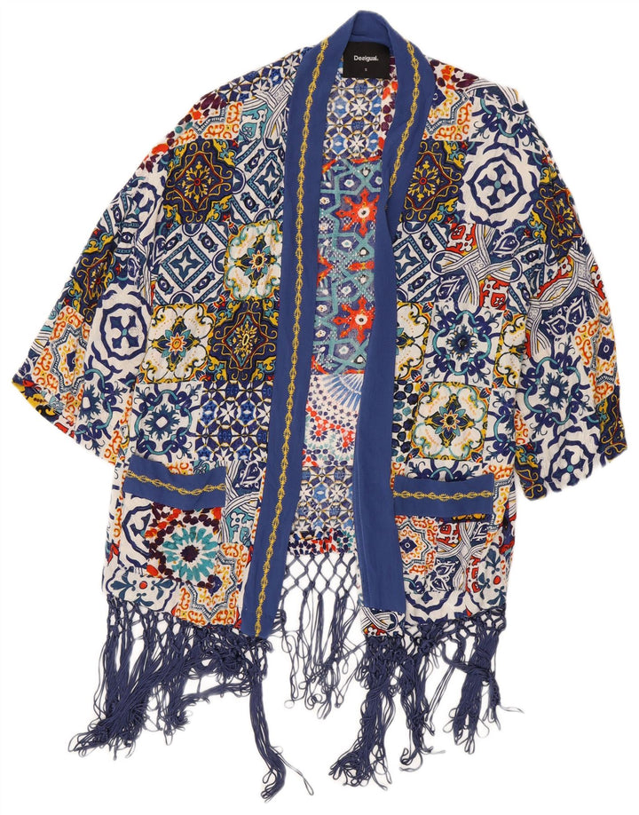 Desigual Damen-Oversize-Cardigan-Oberteil, Gr. 10, klein, mehrfarbig, Viskose