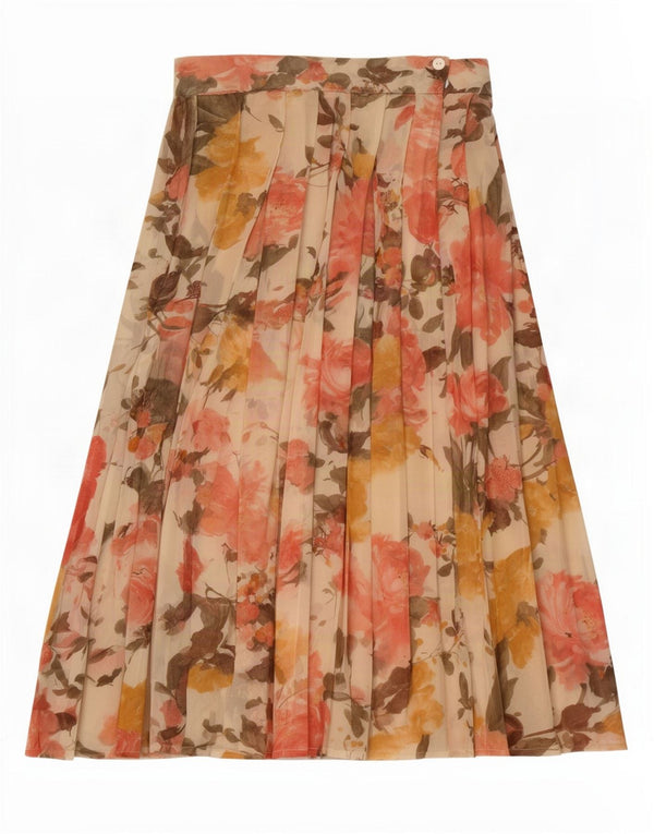i Blues Damen Wickel-Faltenrock IT 42 Medium W26 Mehrfarbiges Blumenmuster