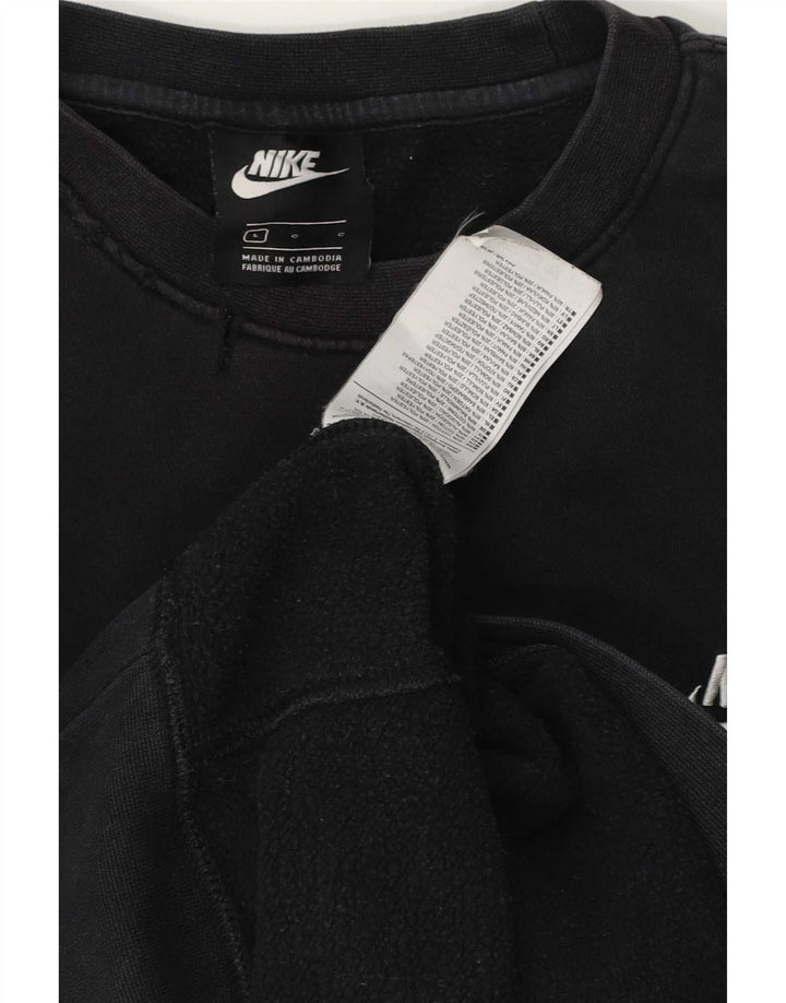 Nike Herren-Sweatshirt-Pullover, groß, schwarze Baumwolle