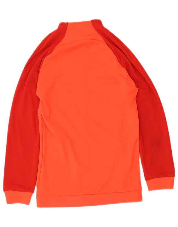 Nike Dri-Fit-Trainingsanzug-Oberteil für Mädchen, 8–9 Jahre, Größe S, Rot, Farbblock